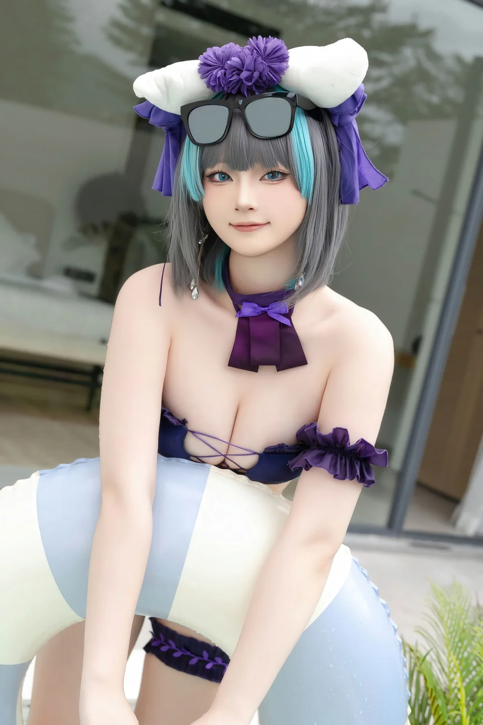 屿鱼 - No.064 柴郡泳装 [29P-236MB] tg@simisebaisi 【丝足阁】025.webp